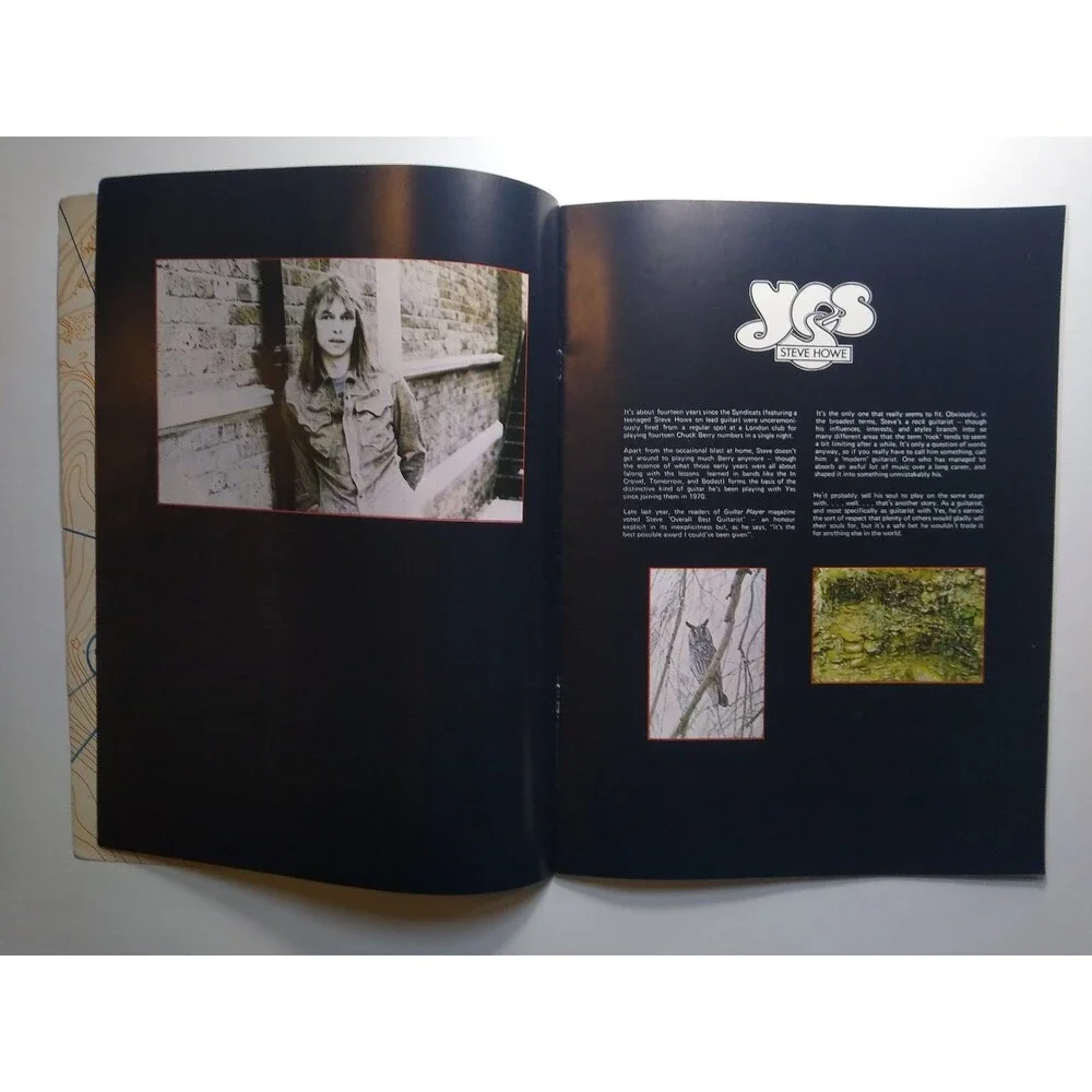 Vintage 1978 Yes Tourmato Official Tour Programme Concert Book Prog Rock Program